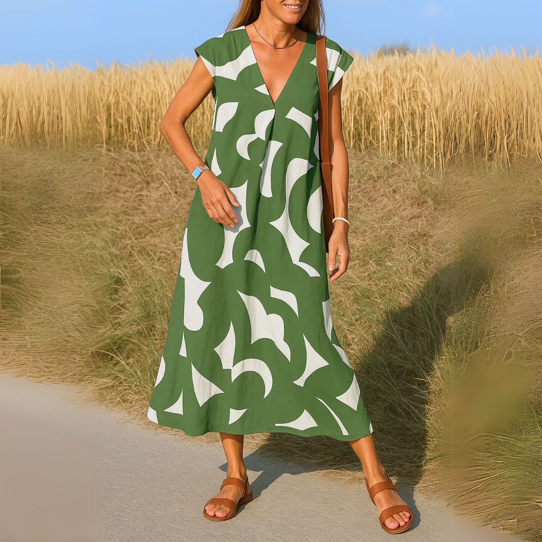 Amina™ Dress – Summer Freedom with Graphic Print