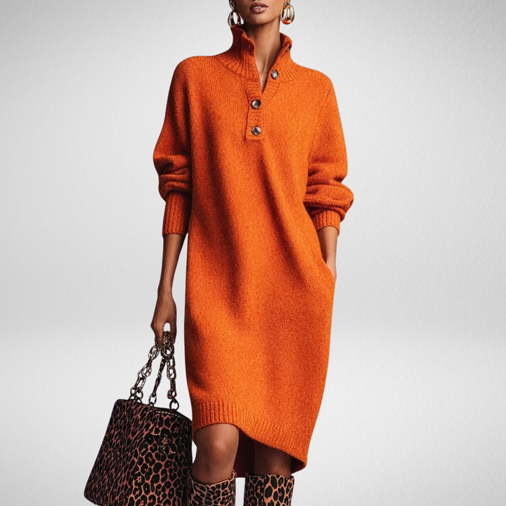 Elyon | Dress with Button Collar