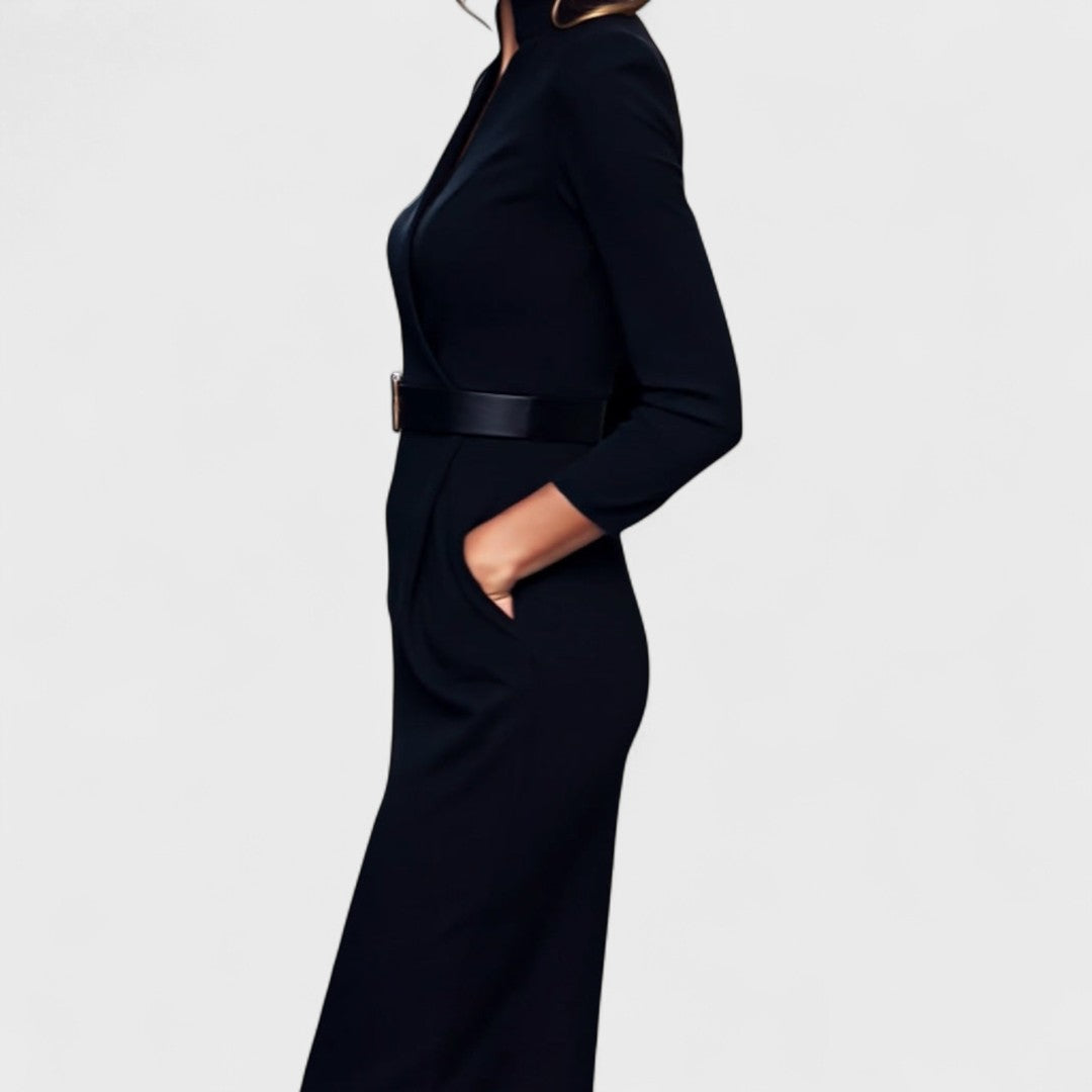 Estelle | The Belted Power Maxi Dress