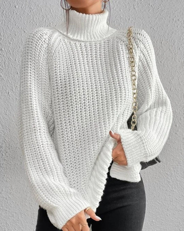 Olivia | Women’s Cozy Winter Ribbed Knit Sweater