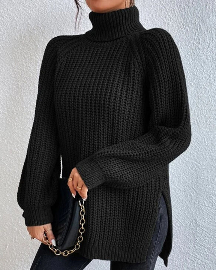 Beatrice | Women’s Winter Ribbed Turtleneck Sweater