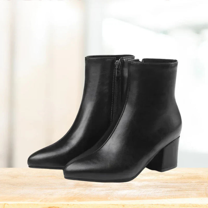 Madison | Women’s Metallic Winter Zip-Up Ankle Boots