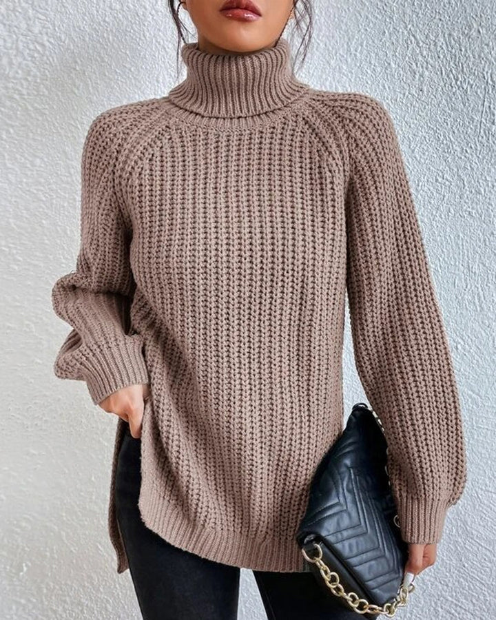 Olivia | Women’s Cozy Winter Ribbed Knit Sweater