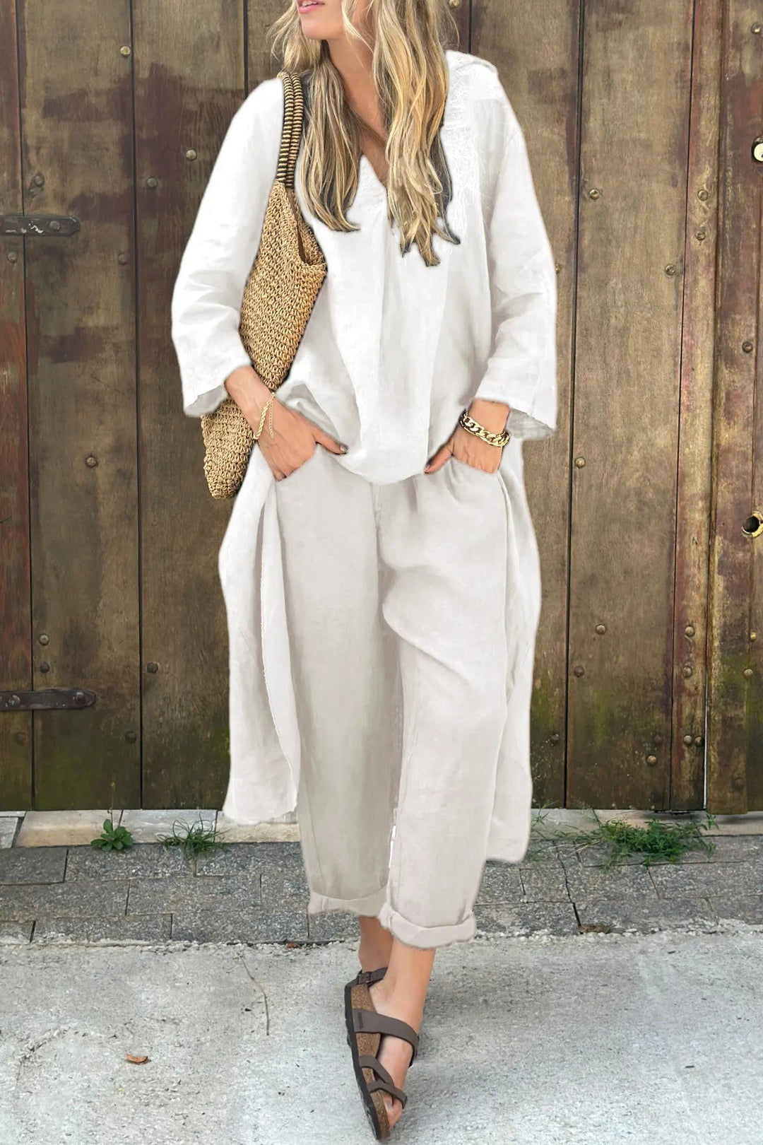 Florence | Women’s Relaxed Long Tunic and Pant Set