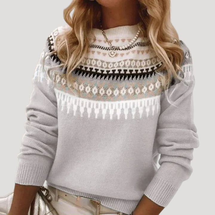 Abigail | Women’s Spring Fair Isle Knit Sweater