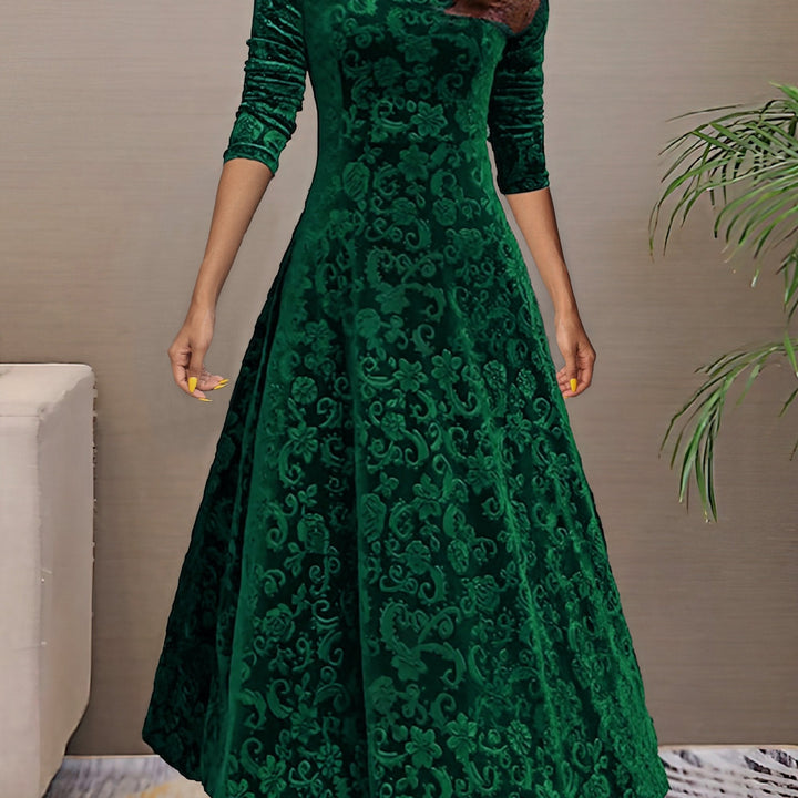 Nancy | Holiday Velvet Elegance Dress