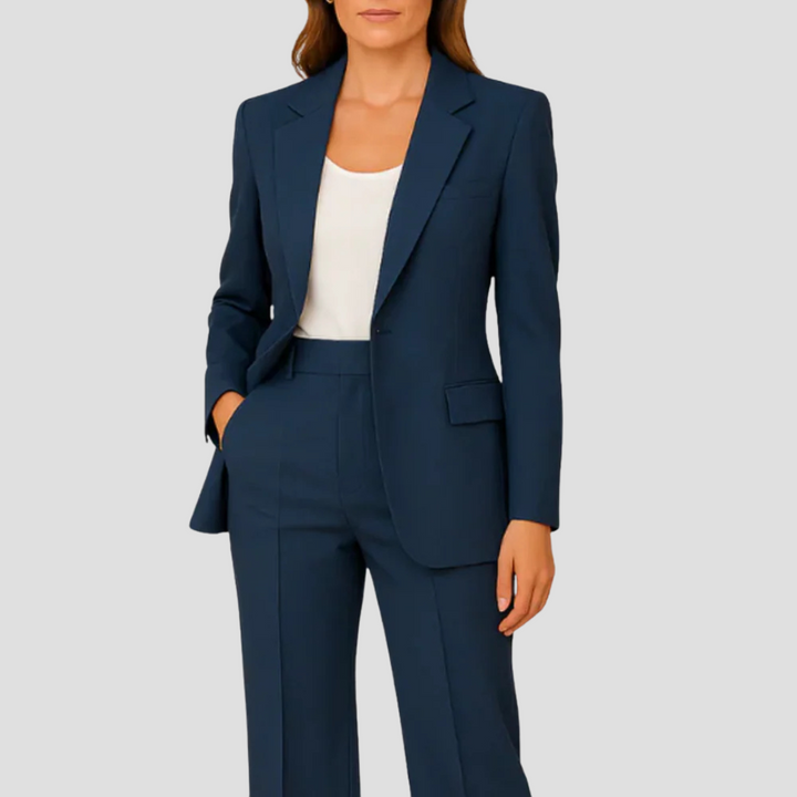 Evelyn | Women’s  Tailored Suit Set with Long Blazer