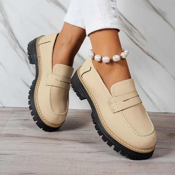 Tamsin | Chunky Sole Penny Loafers