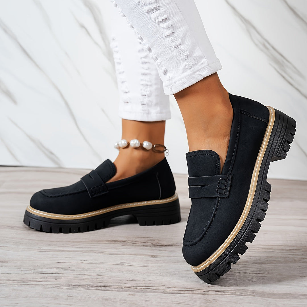 Tamsin | Chunky Sole Penny Loafers