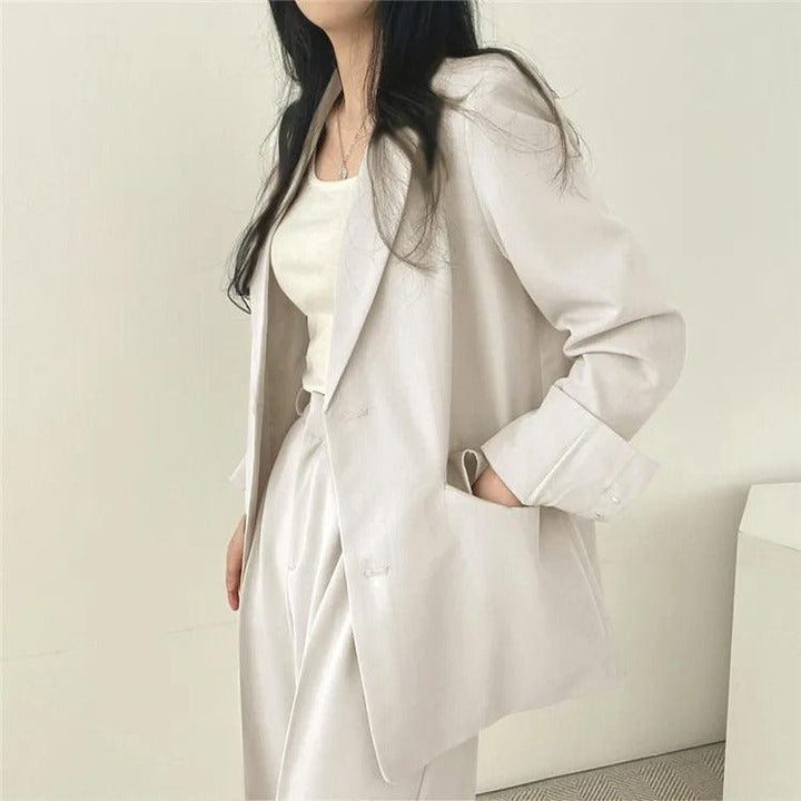 Hailey | Women’s Tailored Suit Set with Long Blazer
