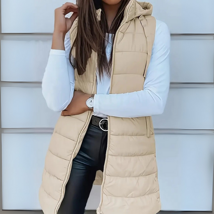 Aria | Sleek Hooded Puffer Vest