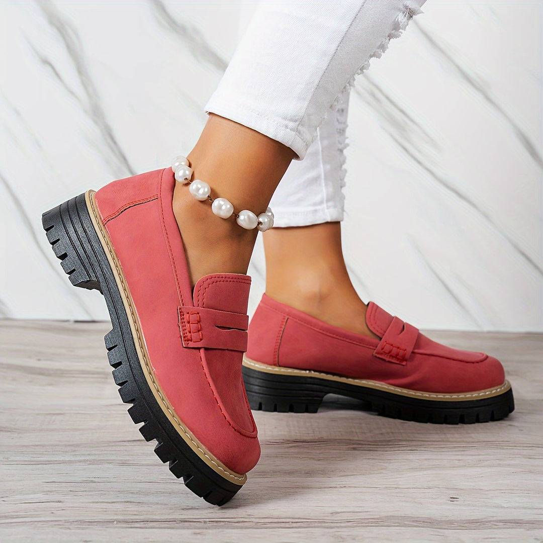 Tamsin | Chunky Sole Penny Loafers