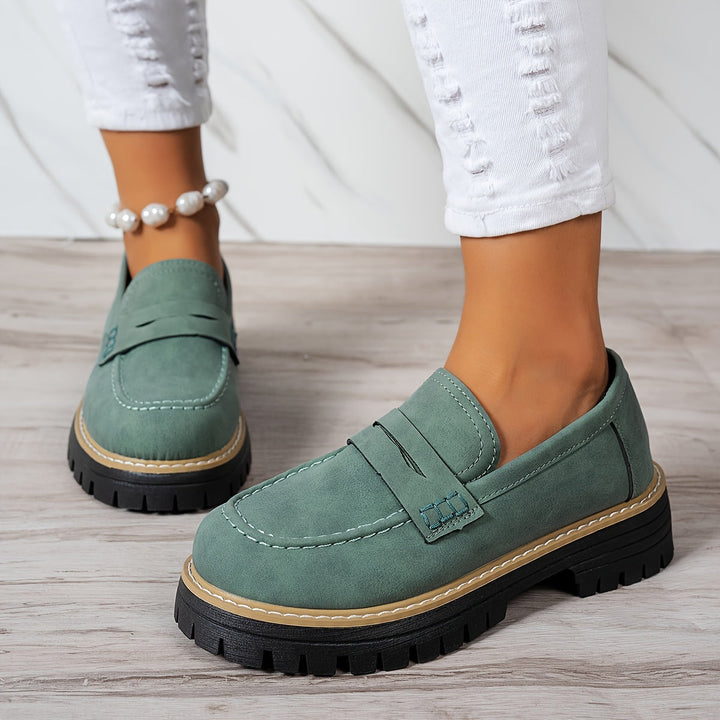Tamsin | Chunky Sole Penny Loafers