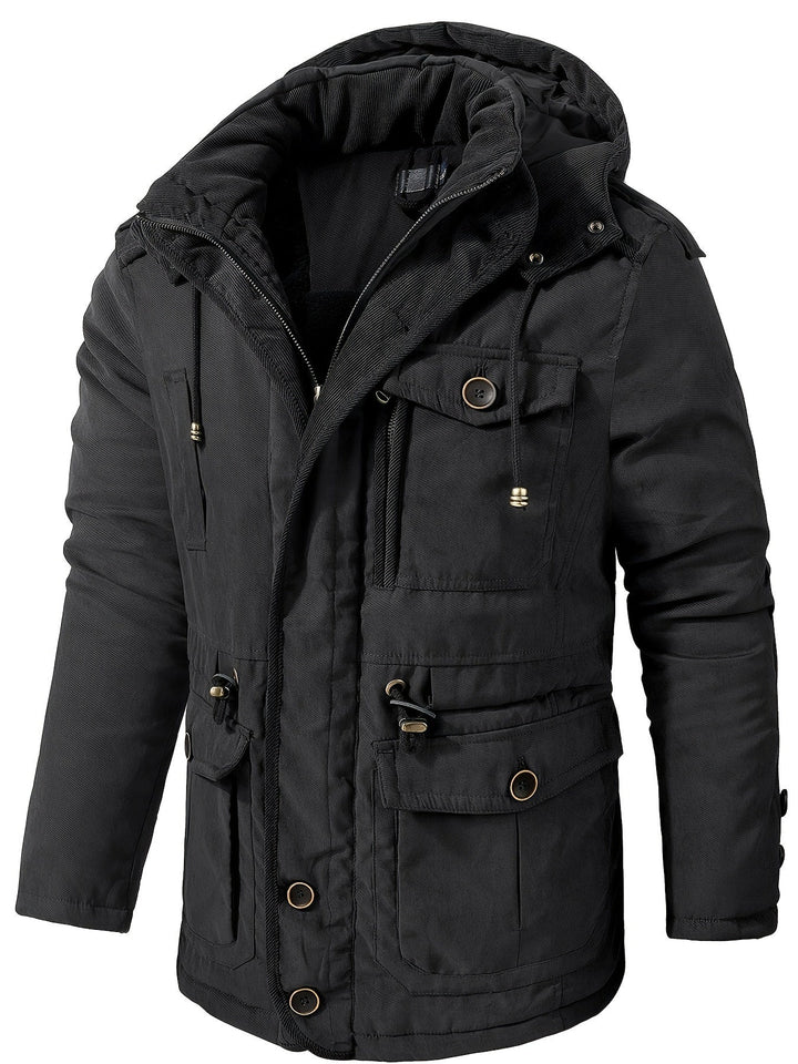 Alexander | Men’s Warm Thick Hooded Utility Jacket