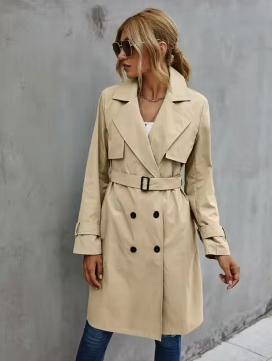 Destiny | Women’s Double-Breasted Trench Coat