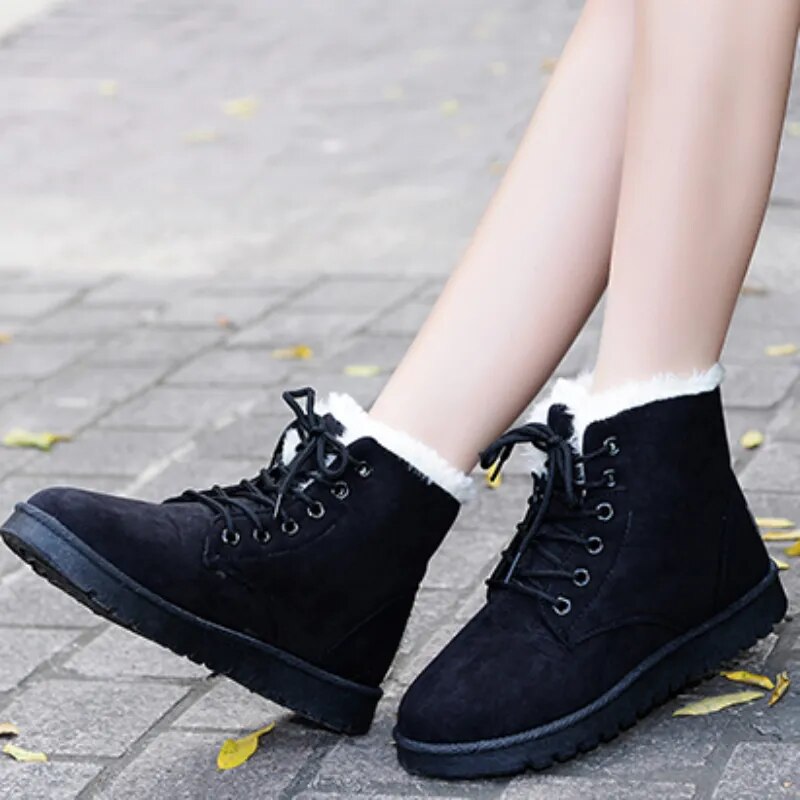 Kayla | Women’s Winter Lace-Up Ankle Boots
