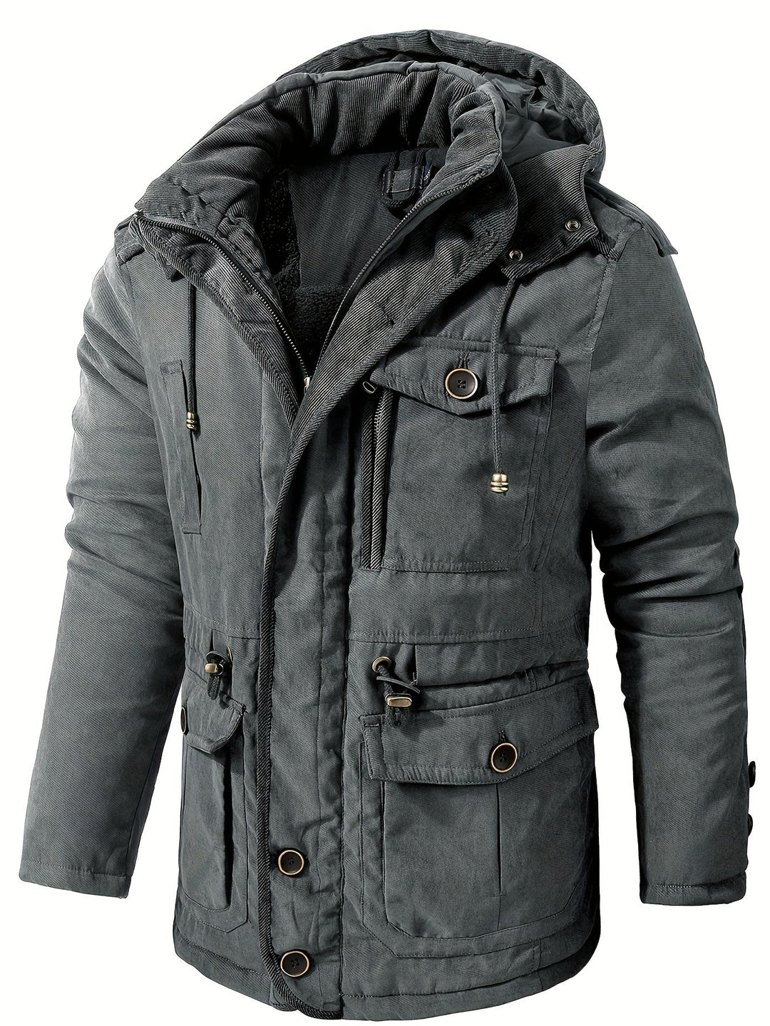 Alexander | Men’s Warm Thick Hooded Utility Jacket