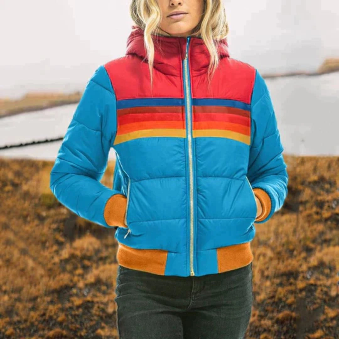 Ashley| Women's Color-Block Puffer Winter Jacket