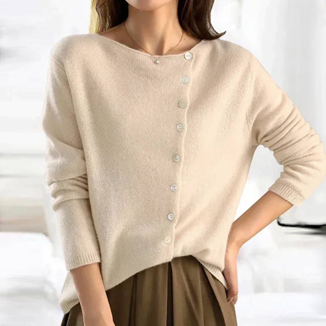 Kaitlyn | Women’s Relaxed Fit Winter Button Front Cardigan