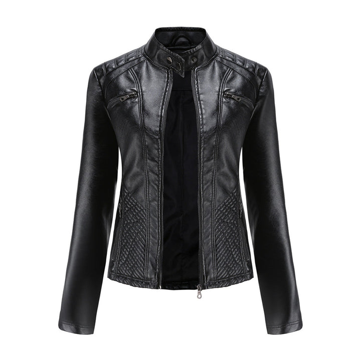 Heather | Women’s Classic Zip-up Biker Jacket