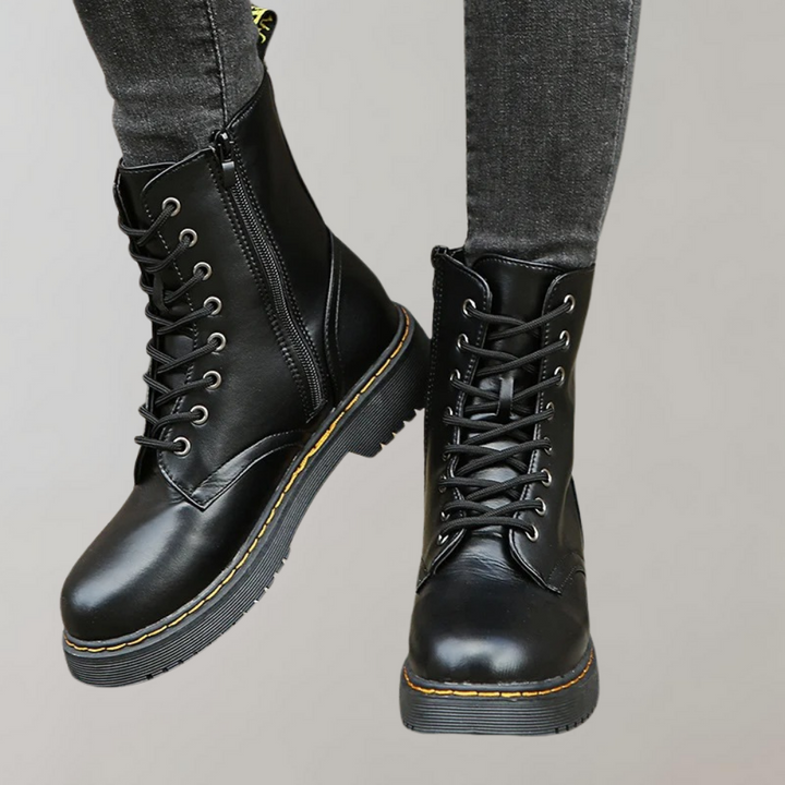 Ethan | Men’s Lace-Up Leather Combat Boots