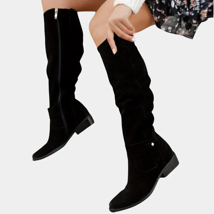 Amelia | Women’s Winter Knee-High Zipper Boots