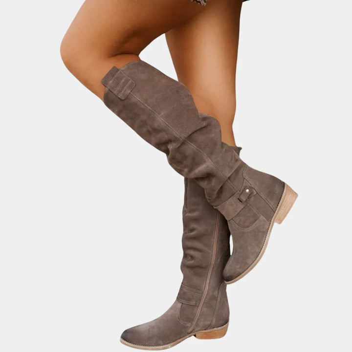 Amelia | Women’s Winter Knee-High Zipper Boots