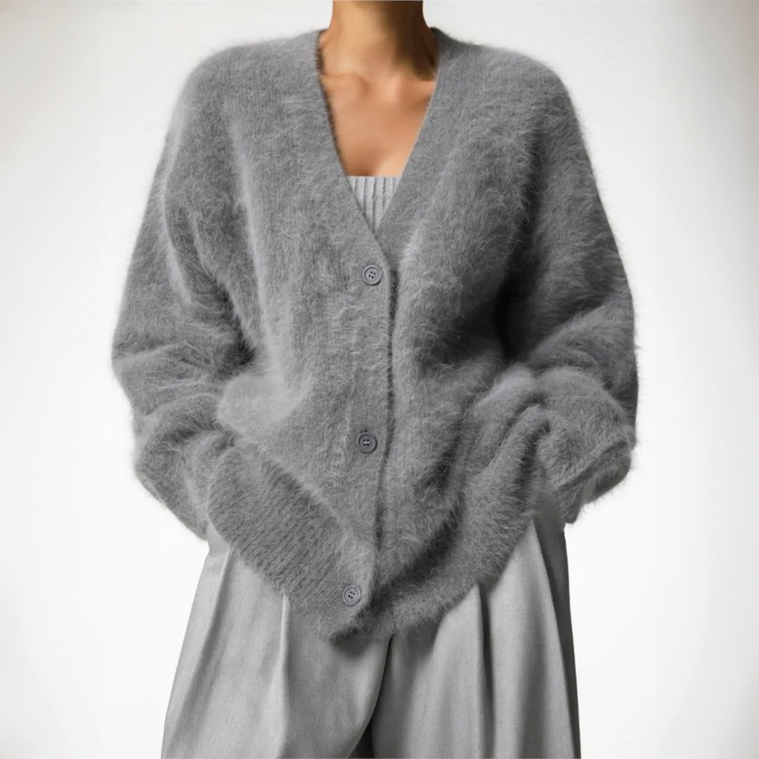 Hailey | Women’s Relaxed Fit Fluffy Knit Cardigan