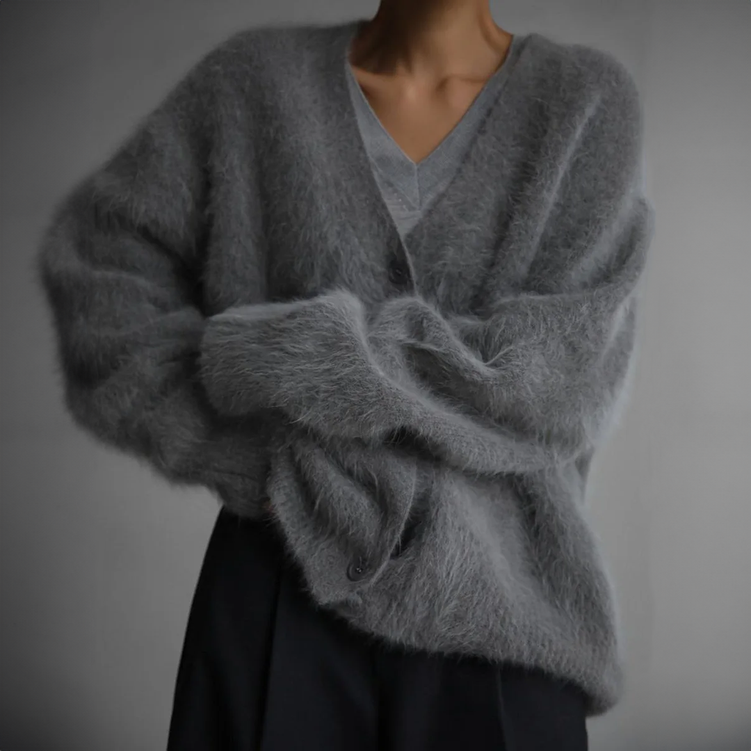 Hailey | Women’s Relaxed Fit Fluffy Knit Cardigan