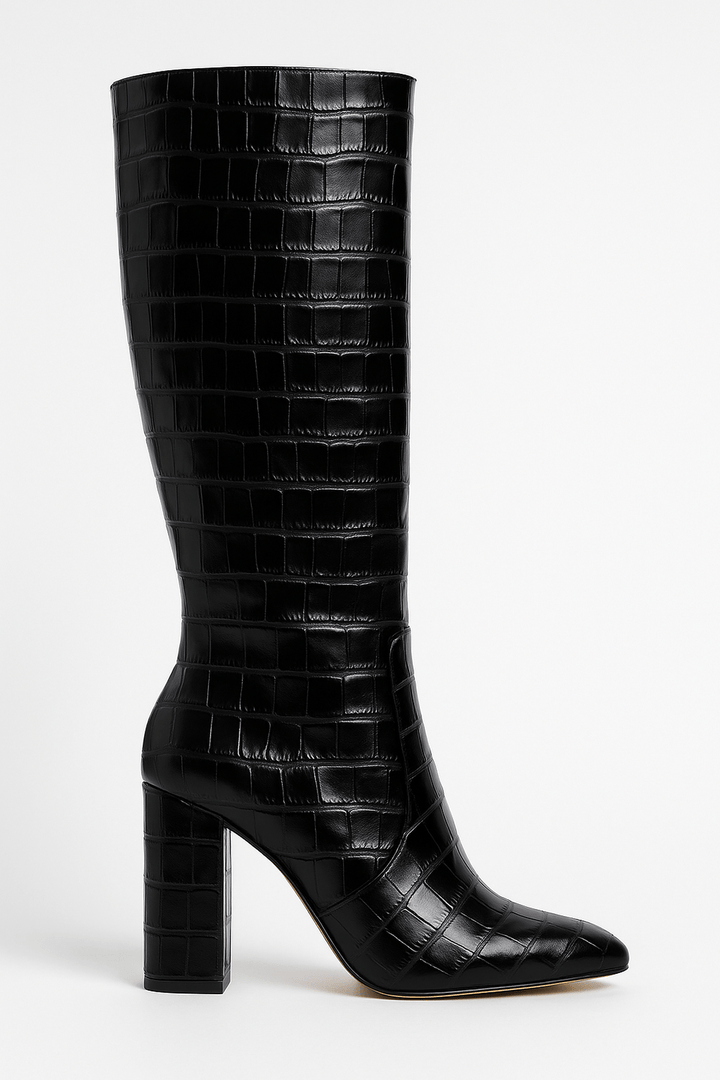 Taylor | Women’s Croc Textured High Heel Boots