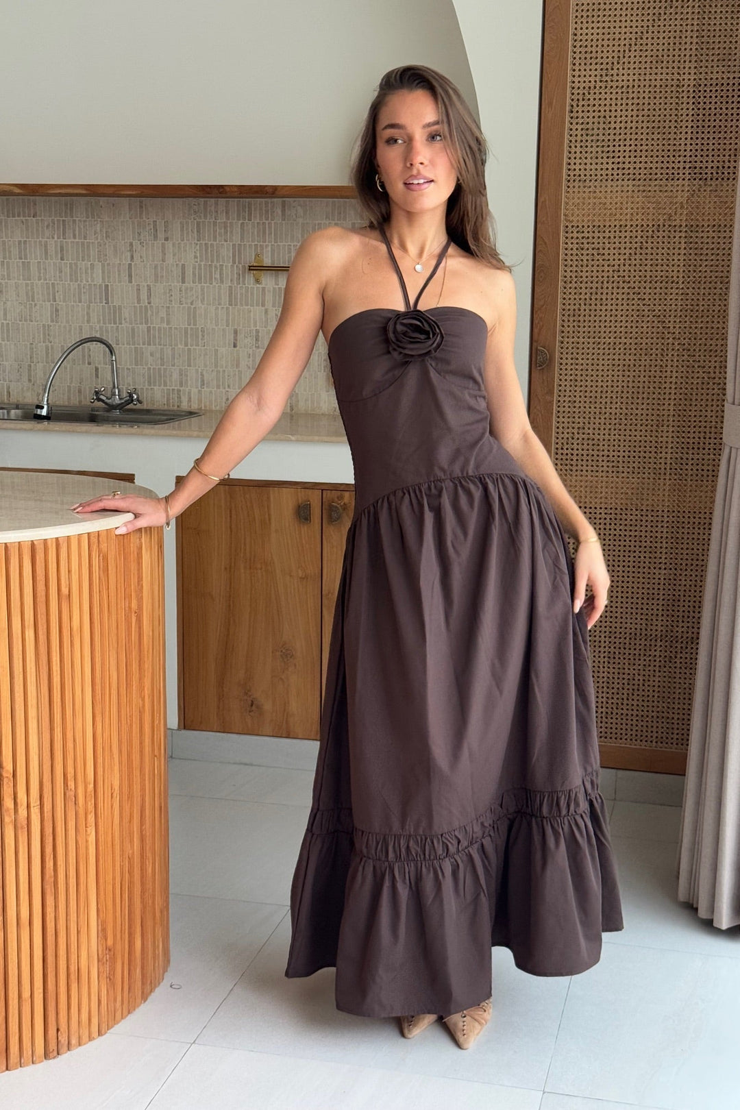 Ilana | Maxi Chocolate Dress