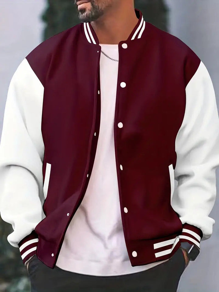 Timothy | Men’s Retro Letterman Style Varsity Jacket