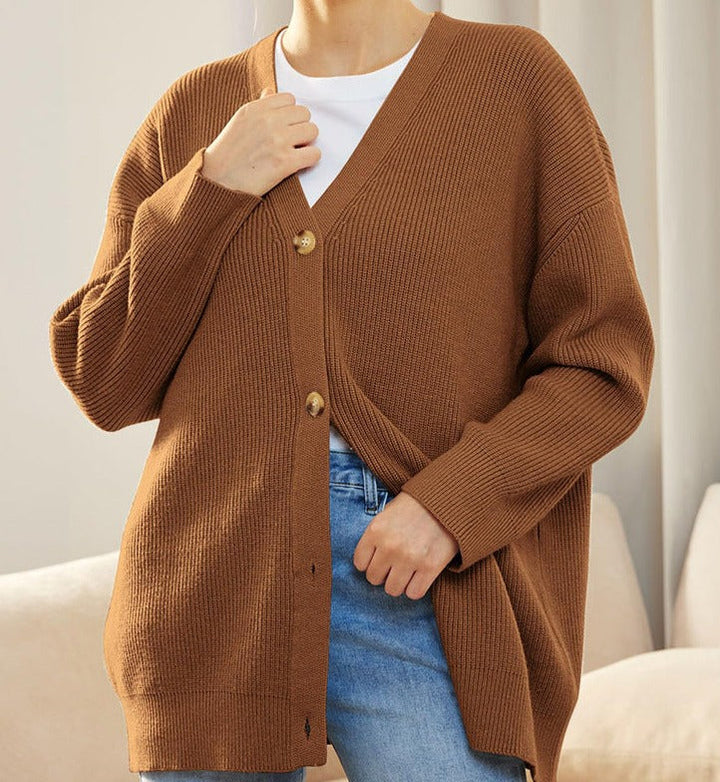 Evelyn | Women’s Winter Knit Casual Button Up  Cardigan