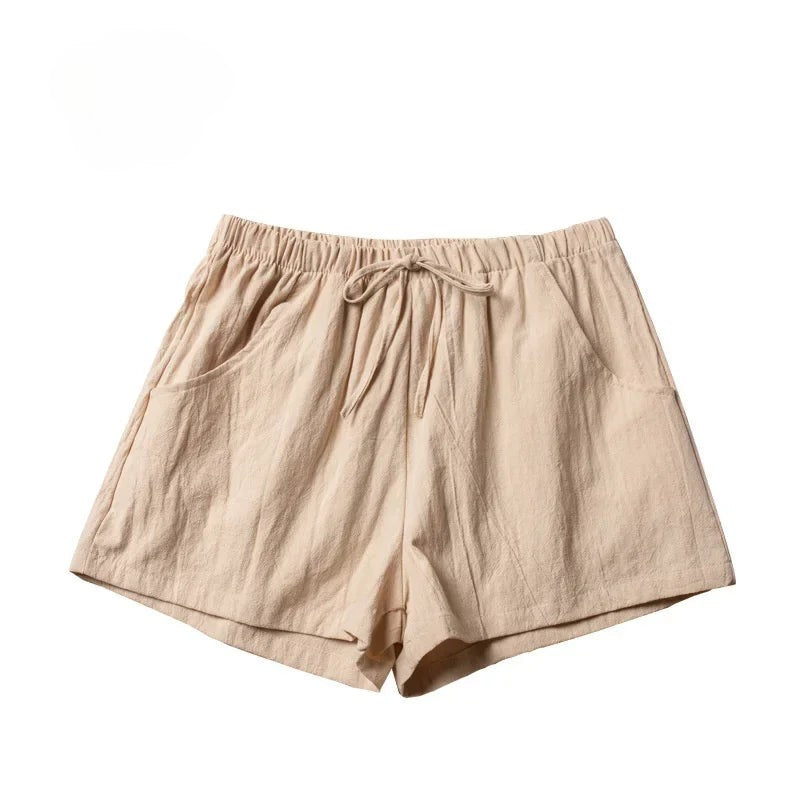Eugenia | Solid Colour Elastic Waist Shorts