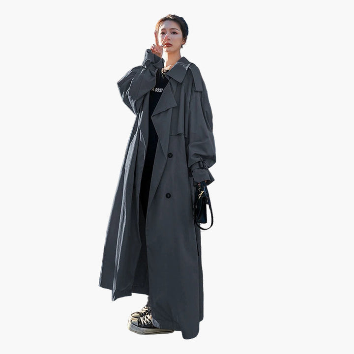 Daisy | Women’s Chic Long Loose-Fit Trench Coat