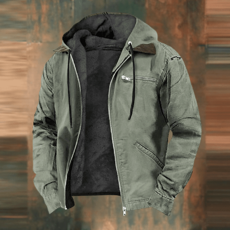 Nathan | Men’s Casual Zip-Up Hooded Jacket