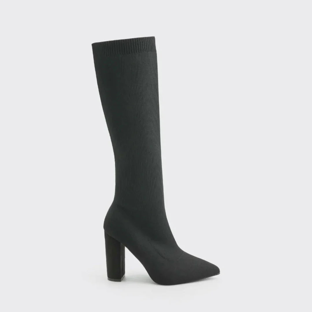Charlotte | Women’s Winter High Heeled Knee-High Boots