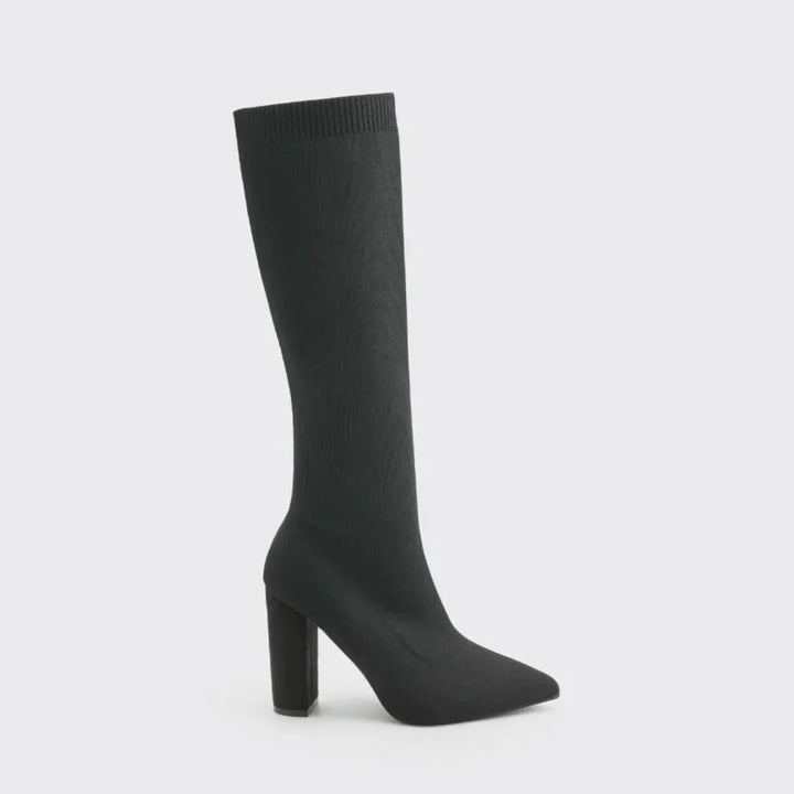 Charlotte | Women’s Winter High Heeled Knee-High Boots