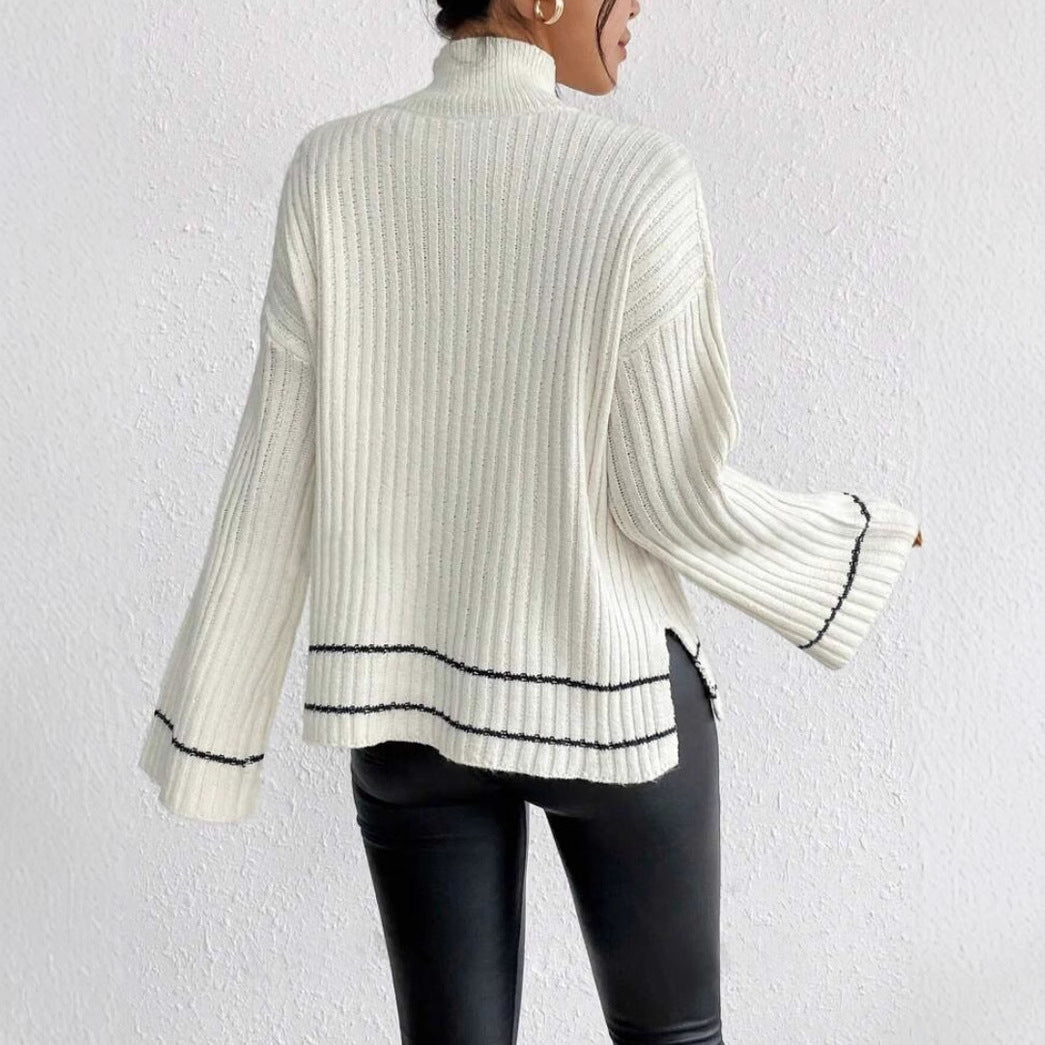 Jacklyn | Women’s Winter Loose Fit Ribbed Knit Sweater