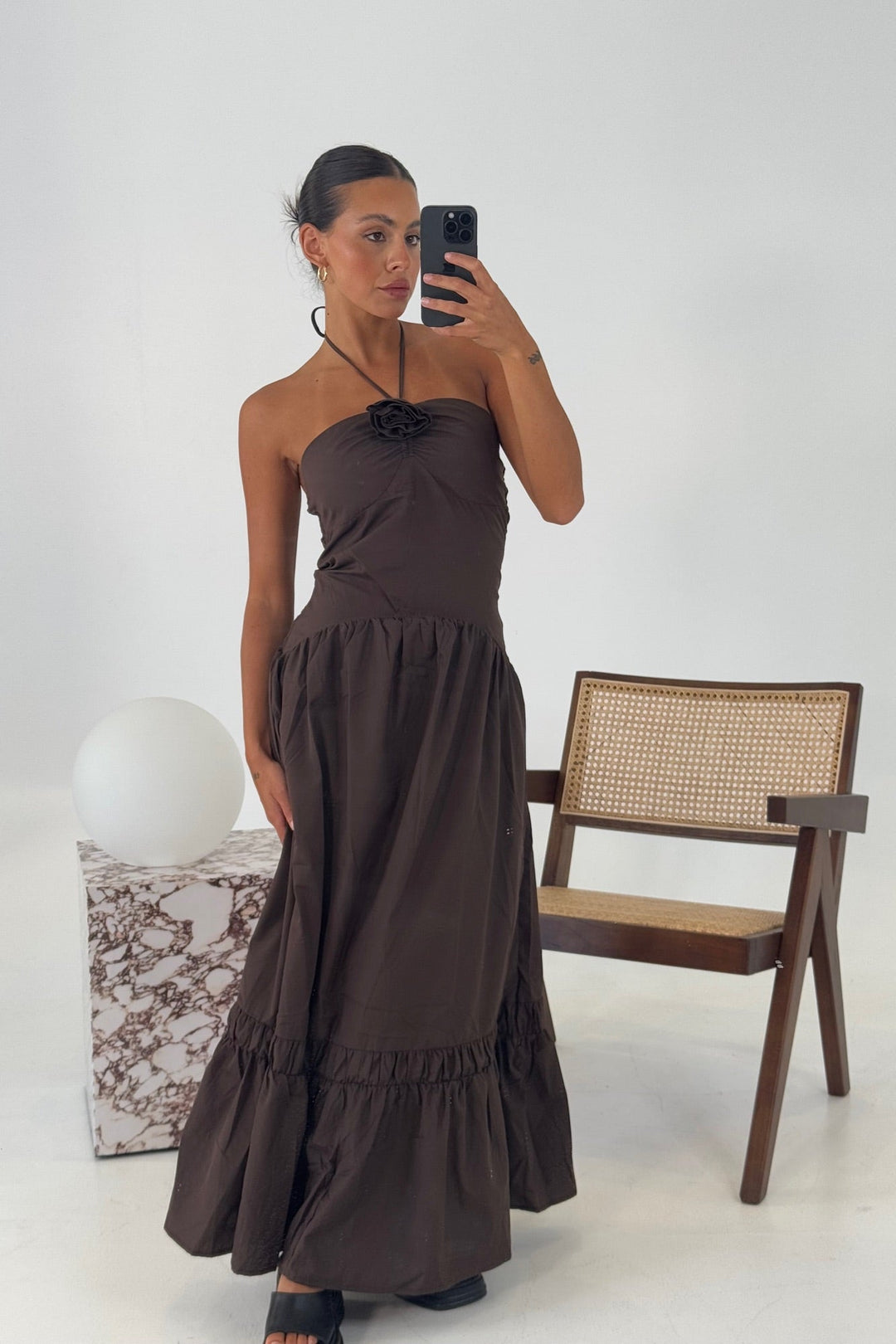 Ilana | Maxi Chocolate Dress
