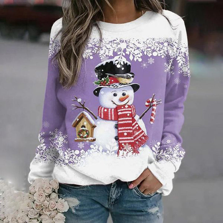 Andrew | Women Winter Snowman Graphic Sweater
