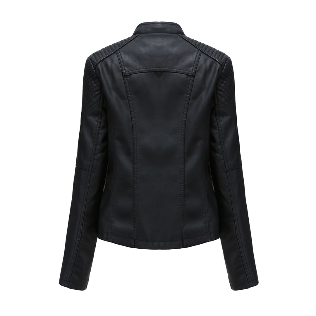 Jasmine | Women’s Trendy Zipper Front Jacket