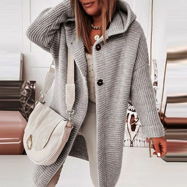 Megan | Women’s Hooded Long Sleeve Winter Cardigan