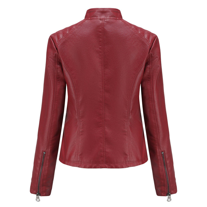 Heather | Women’s Classic Zip-up Biker Jacket