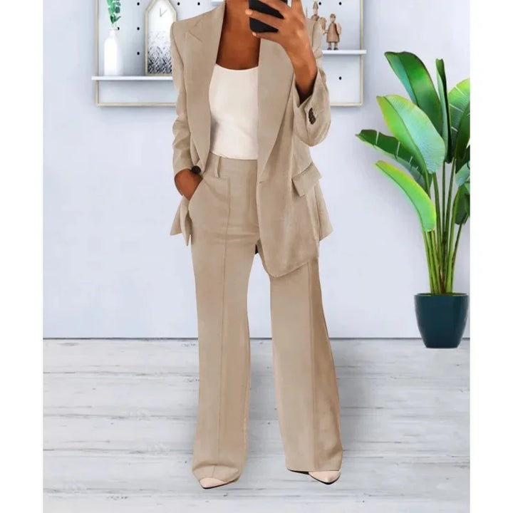 Kayla | Chic Formal Suit Set with Tailored Long Blazer for Women