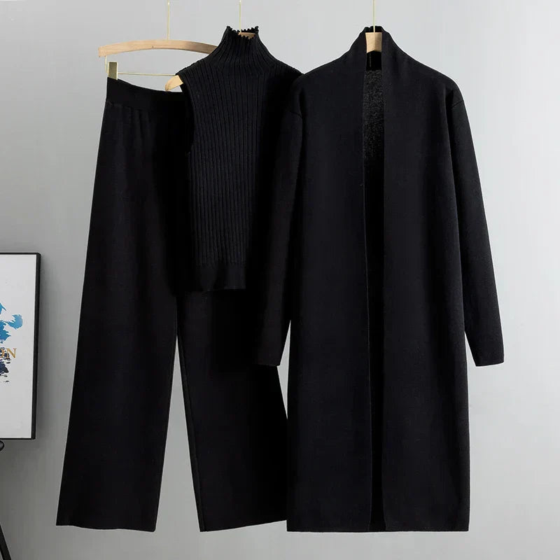 Jessica | Women’s Three-Piece Cardigan And Pants Set