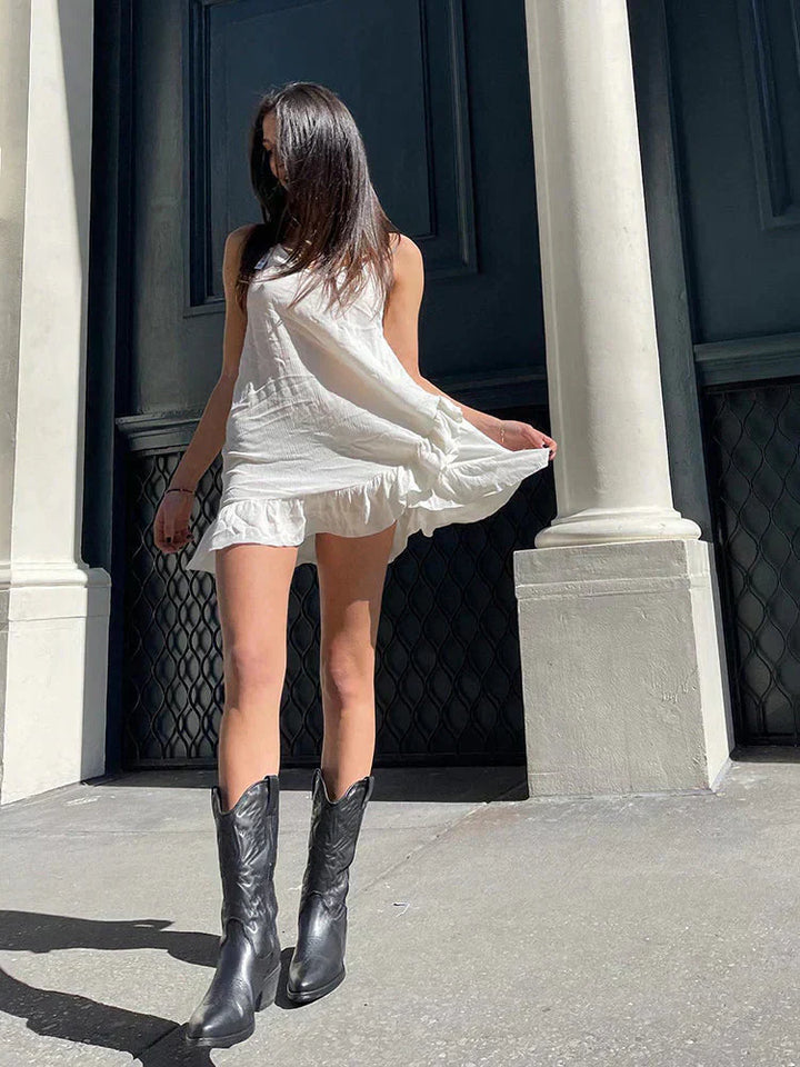 Clara | Women’s Shiny Western-Style Boots