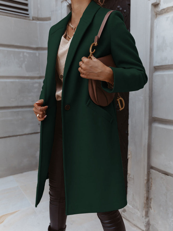 Alexis | Women’s Trendy Double-Breasted Long Coat