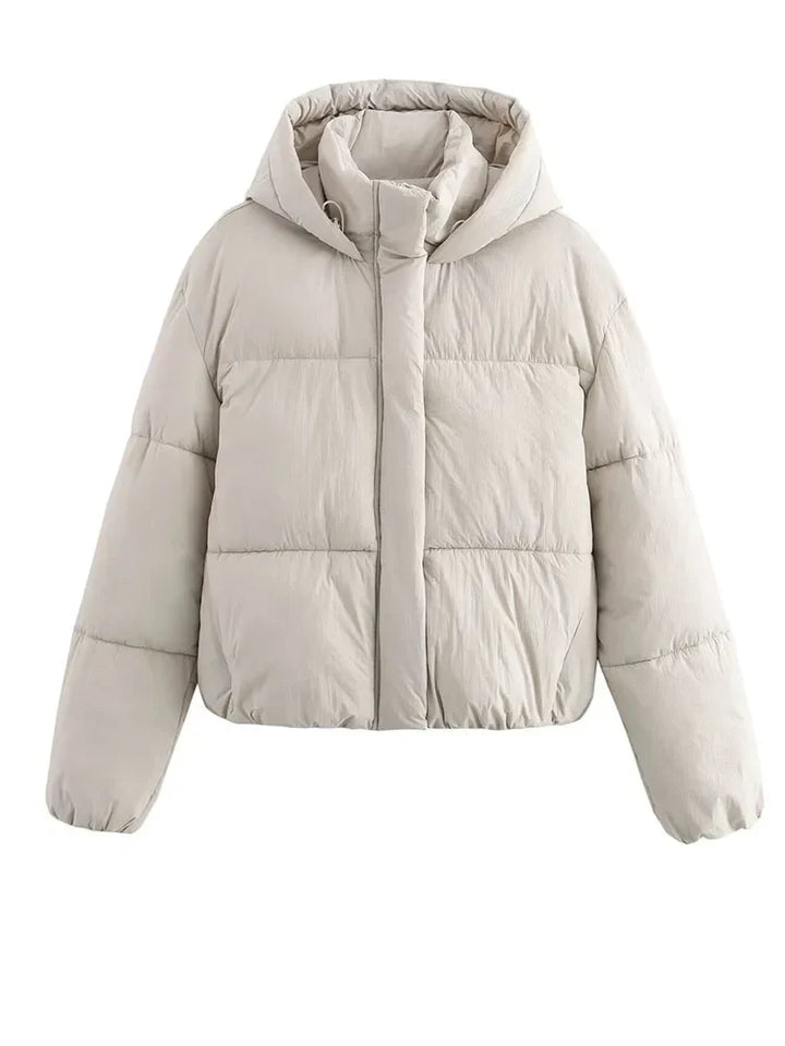 Kaitlyn | Hooded Cropped Women's Puffer Jacket