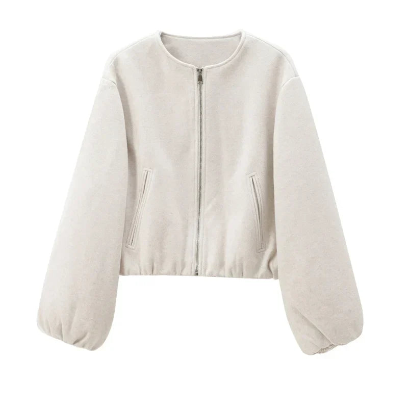 Gabrielle | Women’s Casual Zip-Up Bomber Jacket with Pockets